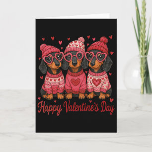 Carte Joyeuse Saint-Valentin Maman Coquette Dachshund Ro