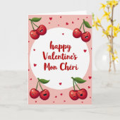 Carte Joyeuse Saint-Valentin Mon Chéri (Fleur jaune)