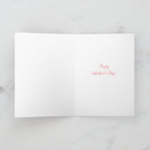 Carte Joyeuse Saint-Valentin Motif de visage de chien (Intérieur)