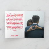 Carte Joyeuse Saint-Valentin Musique d'amour (Intérieur)