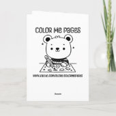 Carte Joyeuse Saint-Valentin | Page à Colorier (Dos)