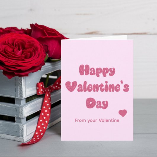 Carte Joyeuse Saint-Valentin Pailletée