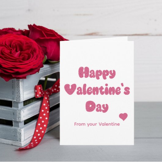 Carte Joyeuse Saint-Valentin Pailletée