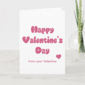 Carte Joyeuse Saint-Valentin Paillettes (Devant)