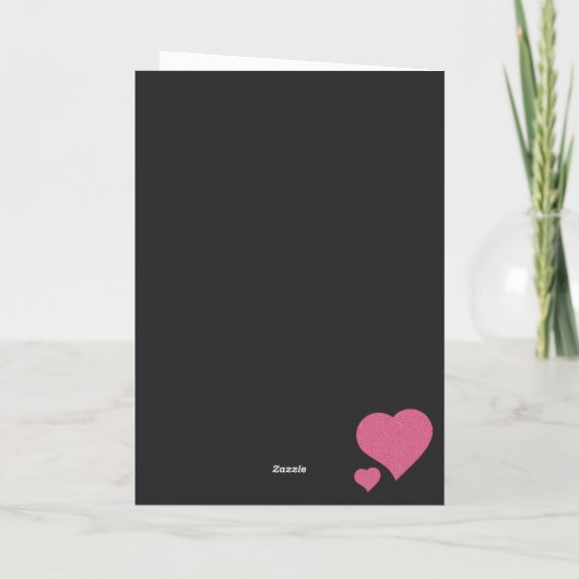 Carte Joyeuse Saint-Valentin Paillettes (Dos)