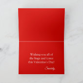 Carte Joyeuse Saint-Valentin Panda École à la maison Coo (Intérieur)