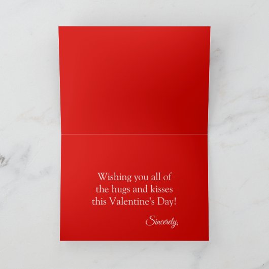 Carte Joyeuse Saint-Valentin Panda École à la maison Coo (Intérieur)