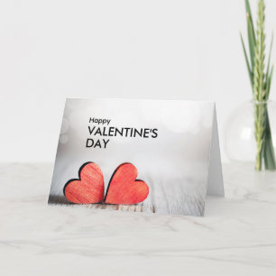 Carte Joyeuse Saint-Valentin personnalisée pliée