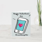 Carte Joyeuse Saint-Valentin petite-fille (Devant)