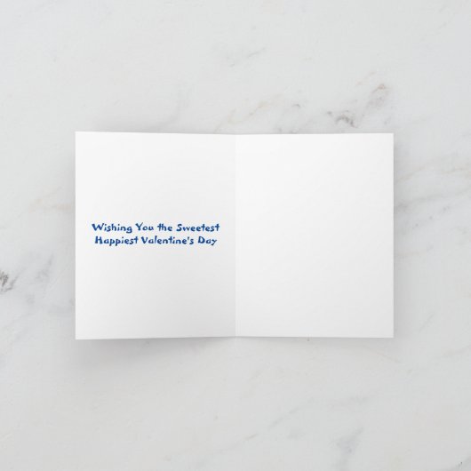 Carte Joyeuse Saint-Valentin petite-fille (Intérieur)