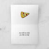 Carte Joyeuse Saint-Valentin Pizza Pointe Blagueuse (Intérieur)