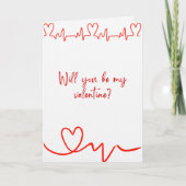 Carte Joyeuse Saint-Valentin Polaroid d'un design de cha (Devant)