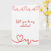 Carte Joyeuse Saint-Valentin Polaroid d'un design de cha (Fleur jaune)