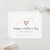 Carte Joyeuse Saint-Valentin Promotion immobilière  (Devant/Arrière en situation)