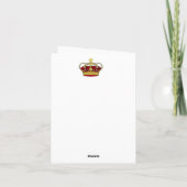 Carte Joyeuse Saint-Valentin Reine (Dos)