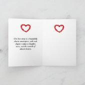 Carte Joyeuse Saint-Valentin Rose Pliable (Intérieur)