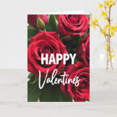 Carte Joyeuse Saint-Valentin Roses (Fleur jaune)
