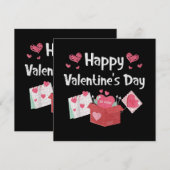 Carte Joyeuse Saint-Valentin Sois Mienne Cœurs Mignons (Devant / Derrière)