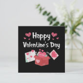 Carte Joyeuse Saint-Valentin Sois Mienne Cœurs Mignons (Debout devant)