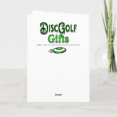 Carte Joyeuse Saint-Valentin | Thème Disc Golf (Dos)