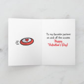 Carte Joyeuse Saint-Valentin | Thème Disc Golf (Intérieur)
