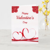 Carte Joyeuse Saint-Valentin Vœux sincères Pliable (Fleur jaune)