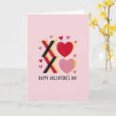 Carte Joyeuse Saint-Valentin Xoxo (Fleur jaune)