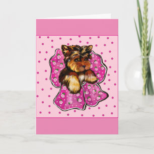 Carte Joyeuse Saint Valentin Yorkie