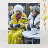 Carte Joyeuse Soeur de Noël ! (Fleur jaune)