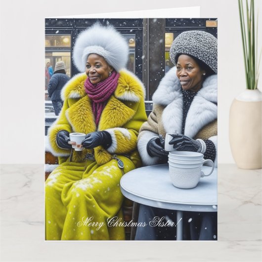 Carte Joyeuse Soeur de Noël ! (Devant)