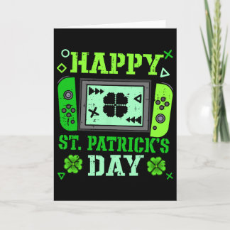 Carte Joyeuse St Patrick Day Chanceux Joueur Paddys Gami