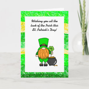 Carte Joyeuse St Patrick   Lutins mignons