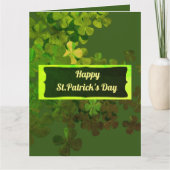 Carte Joyeuse St-Patrick, personnalisé (Devant)