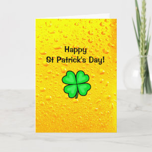 Carte Joyeuse St Patrick, préparez-vous à trébucher