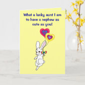 Carte Joyeuse Tante d'anniversaire à Nephew (Fleur jaune)