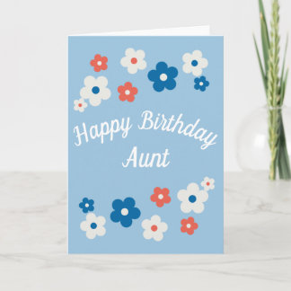 Carte Joyeuse Tante d'Anniversaire - Joli Anniversaire F