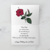 Carte Joyeuse tante d'anniversaire (nom), Grey avec Hibi (Intérieur)