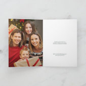 Carte Joyeuse typographie de Noël Photo personnalisée (Intérieur)