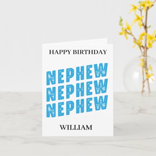 Carte Joyeuse Typographie népalaise d'anniversaire (Fleur jaune)