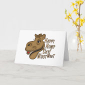 Carte Joyeuse Woot Woot de la Journée de la Humpe (Fleur jaune)