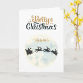 Carte Joyeuse Xmas (Fleur jaune)