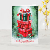 Carte Joyeuse Xmas (Fleur jaune)