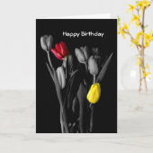 Carte Joyeuses cartes-tups d'anniversaire (Fleur jaune)
