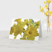 Carte Joyeuses Daffodiles de la fête des mères (Fleur jaune)