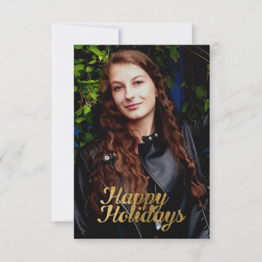 Carte Joyeuses Faux Gold (Devant)