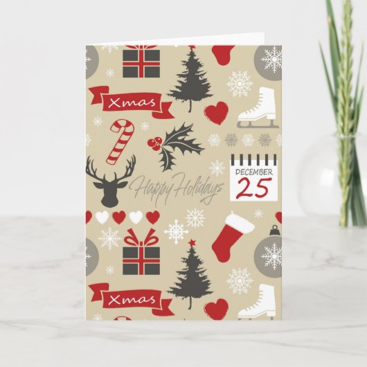 Carte Joyeuses Fêtes (Devant)