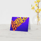 Carte Joyeuses fêtes ! (Fleur jaune)