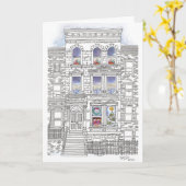 Carte Joyeuses Fêtes (Fleur jaune)