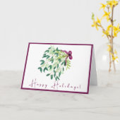 Carte Joyeuses fêtes (Fleur jaune)