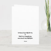 Carte Joyeuses Fêtes Angel dans lunettes de soleil (Dos)